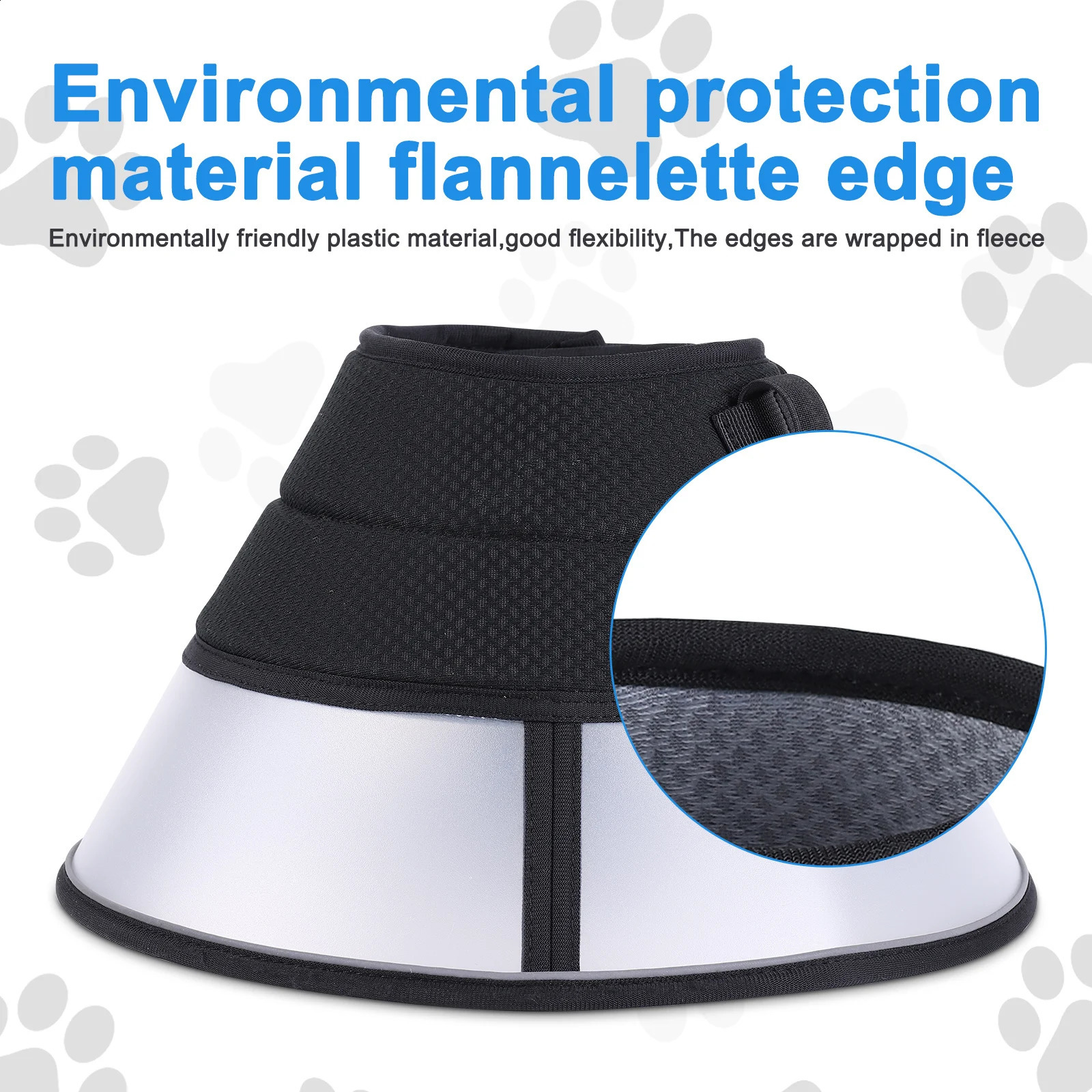 soft adjustable pet cone antibite elizabethan collar dogs comfortable postsurgeryideal for small and large dogs 240801