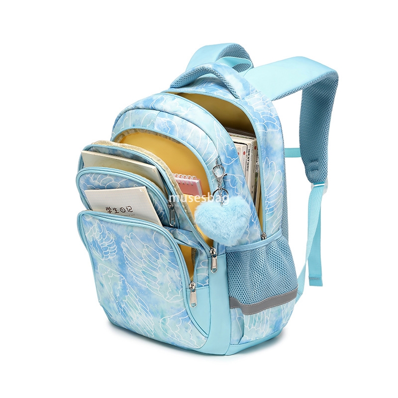 New large capacity schoolbag primary school students 3-6 grade girls ultra light ridge protection children backpack girl backpack wholesale