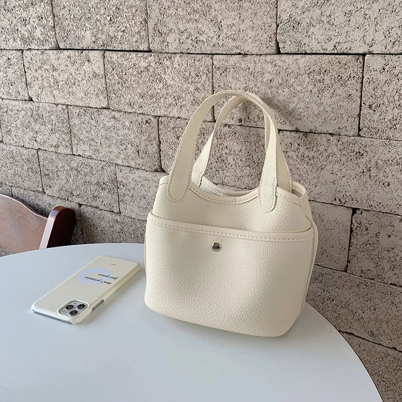 Simple Soft Leather Top Handle Bags Fashion Solid Color Crossbody Bags for Women Versatile Shoulder Bags Casual Handbag 250122