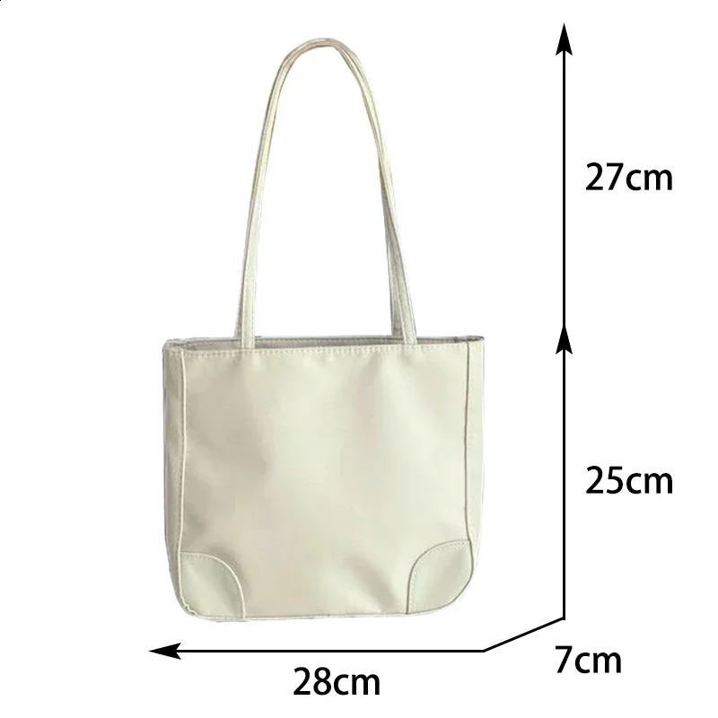 Lightweight Waterproof Oxford Cloth Shoulder Handbags Simple Large Capacity Underarm Bag Fashion Portable Tote Bags for Women 240801