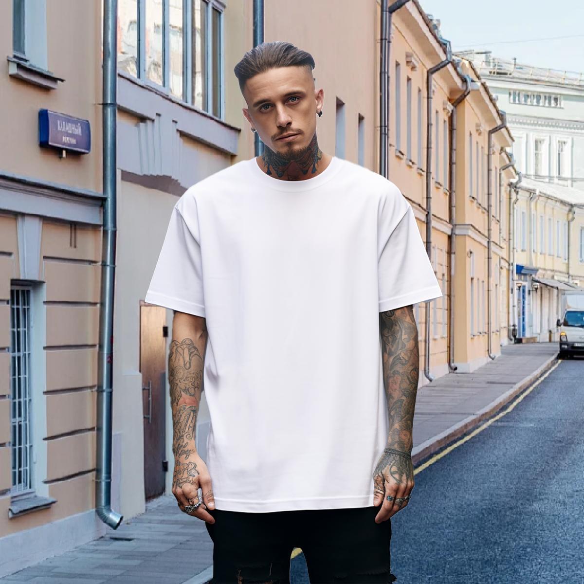 Stylist Men Tshirts 230g Pure Cotton Street blood Short Sleeve O-Neck Mens T Shirts Comfortable Cartoon Print Clothes