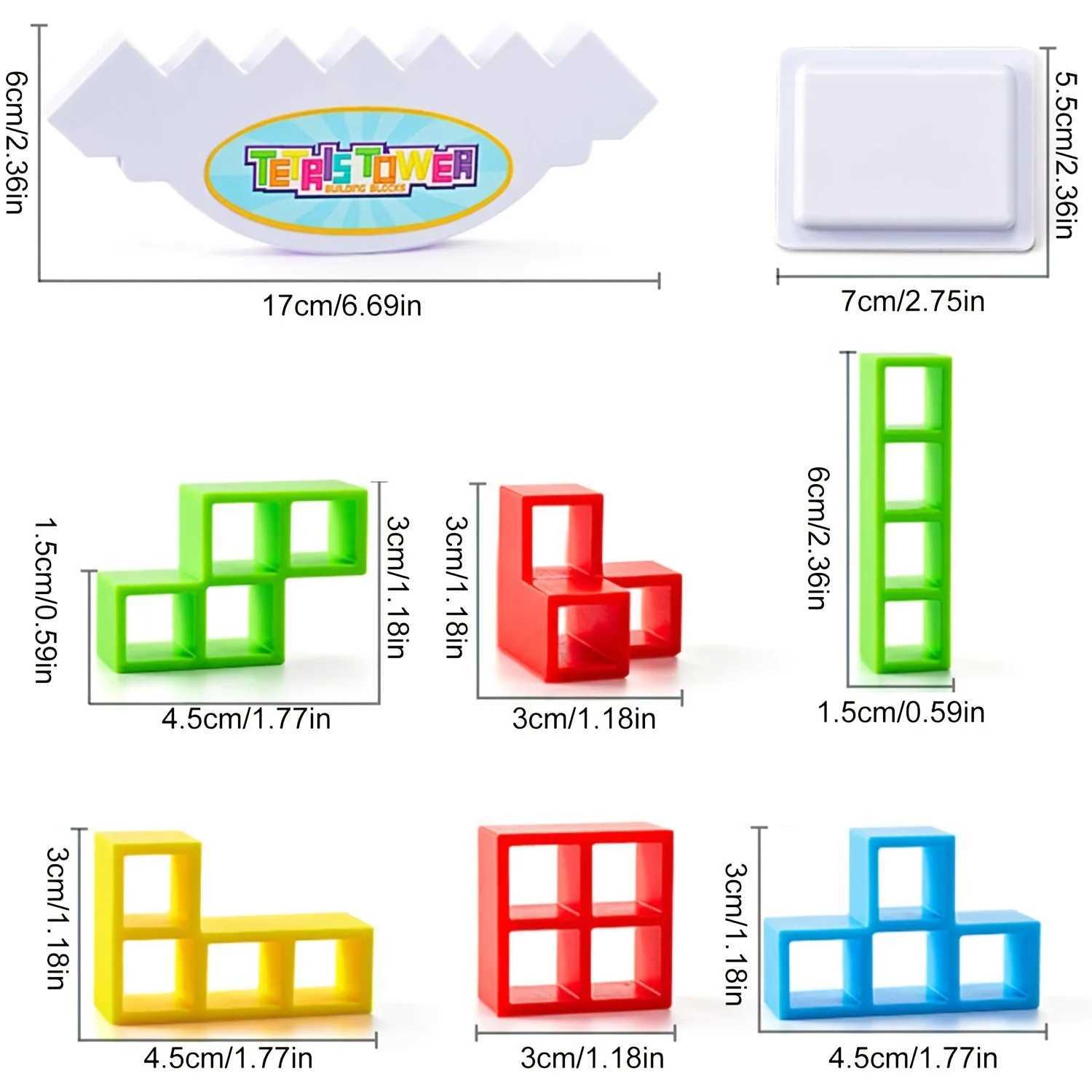 3D Tetra Tower Balance Stacking Toys Building Blocks Board Game for Kids Adult Perfect Family Game Party Team Building Games Toy Y240731