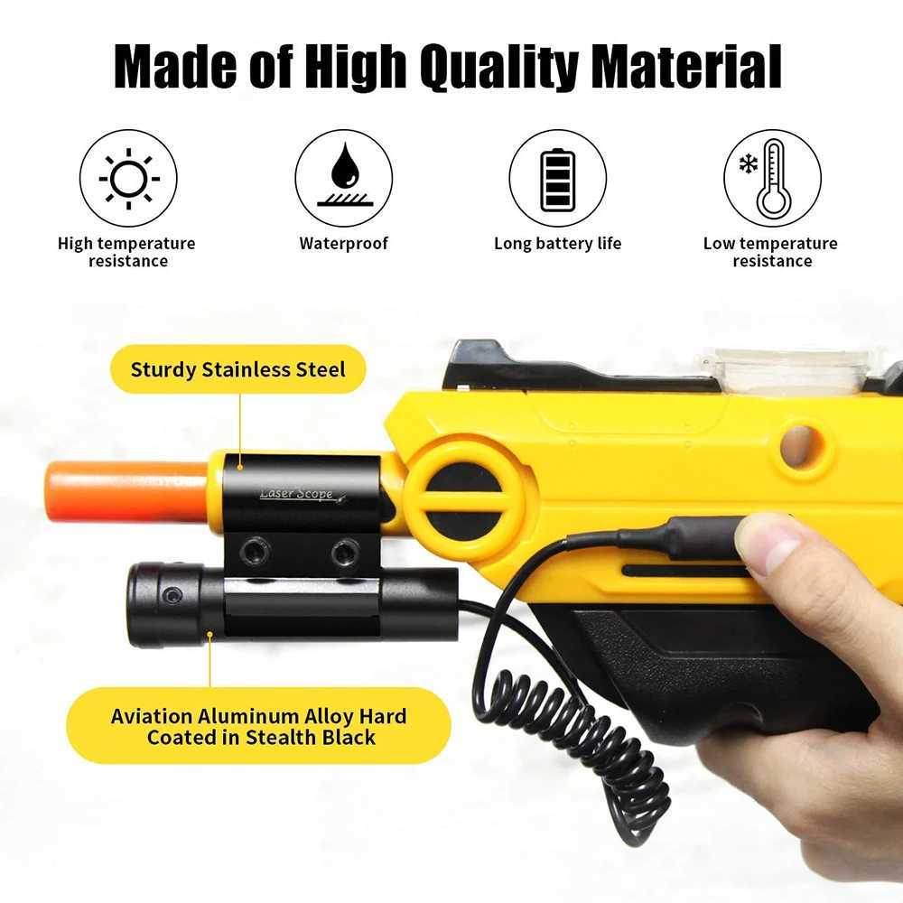 Tactical Red Dot Laser Sight Powerful Laser Pointer Pressure Switch Insect Salt Gun Laser Hunting Shooting Airsoft Accesscories B240801
