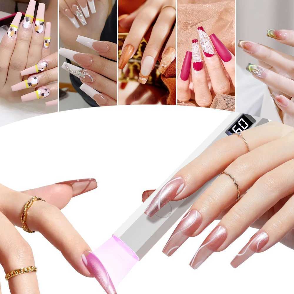 YIKOOLIN Handheld UV/LED Light for Nails 12W Portable Mini UV Light for Gel Nail 2 Timer Setting LED Nail Lamp Home UseCL240731
