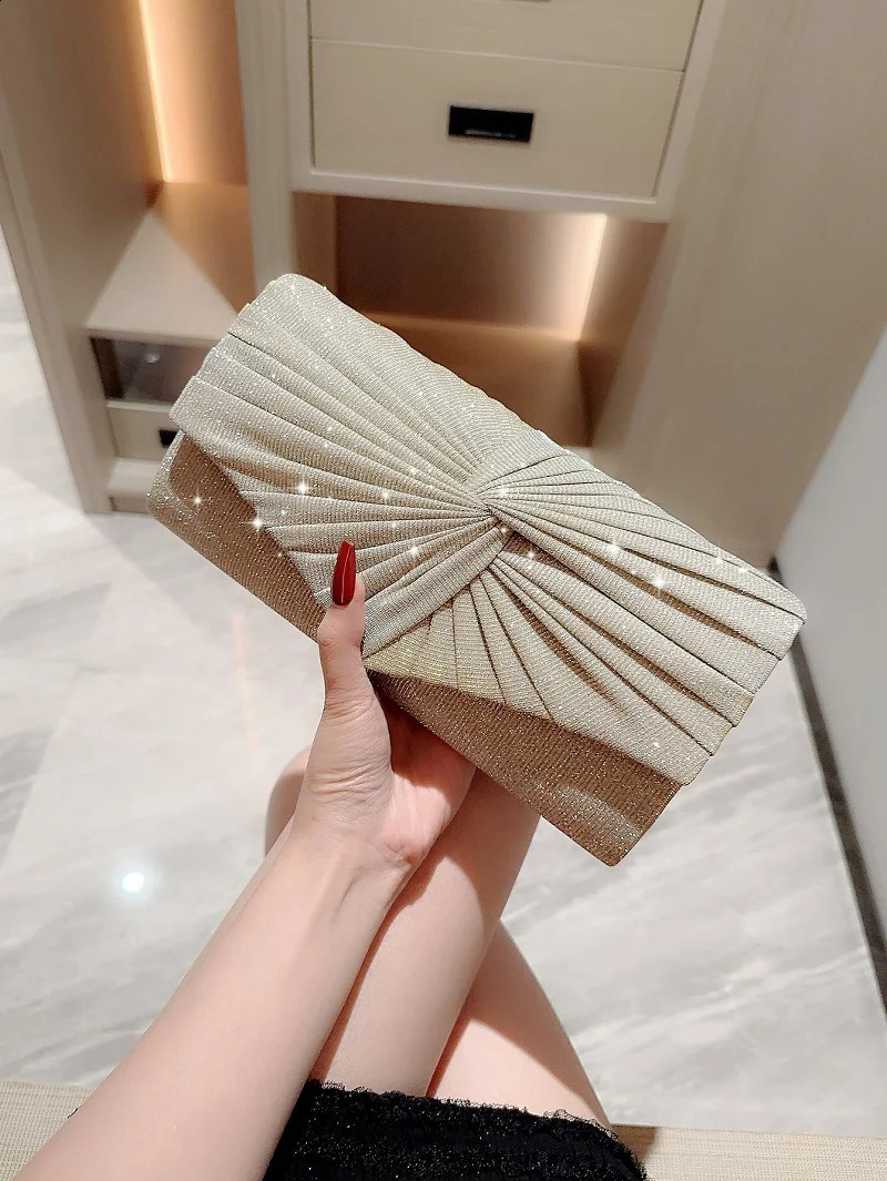 Ladies Dinner Handbag Wedding Party Shining Evening Bag Wallet Womens Dress Silver Crossbody Bags Female Travel Clutch 250314