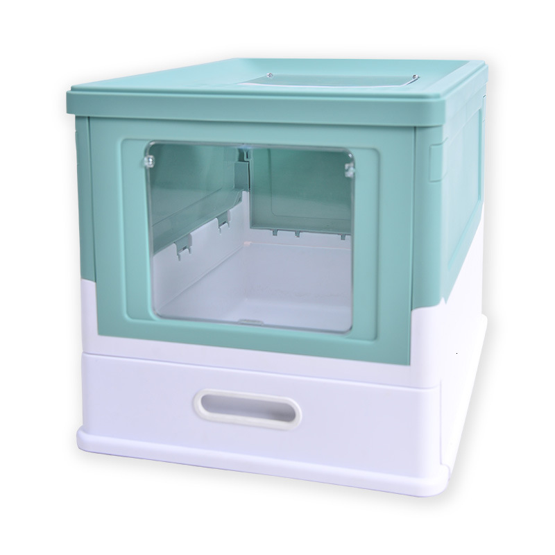 Large Fully Encased Cat Litter Box Dual Entry Design for Convenience, Odour Control Included
