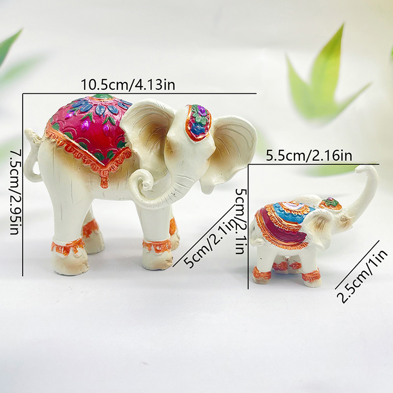 Outdoor Garden Resin Crafts Statue Mother and Child Love Elephant Home Desktop Decoration Ornament