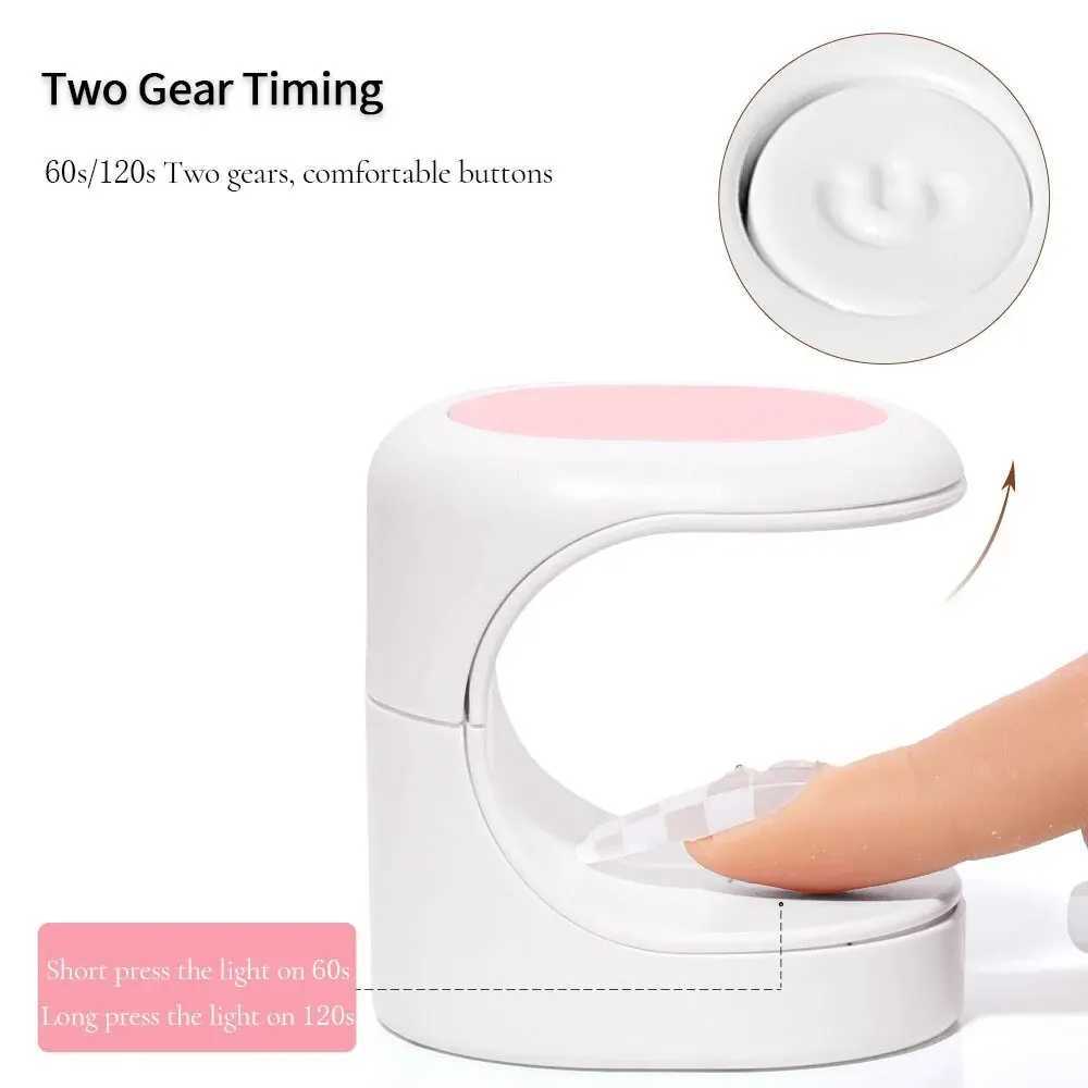 Mini 16w Uv Led Lamp For Nails With Usb Cable 3 Led Lights Gel Nail Polish Dryer Lamp Manicure Tool EquipmentCL2400806