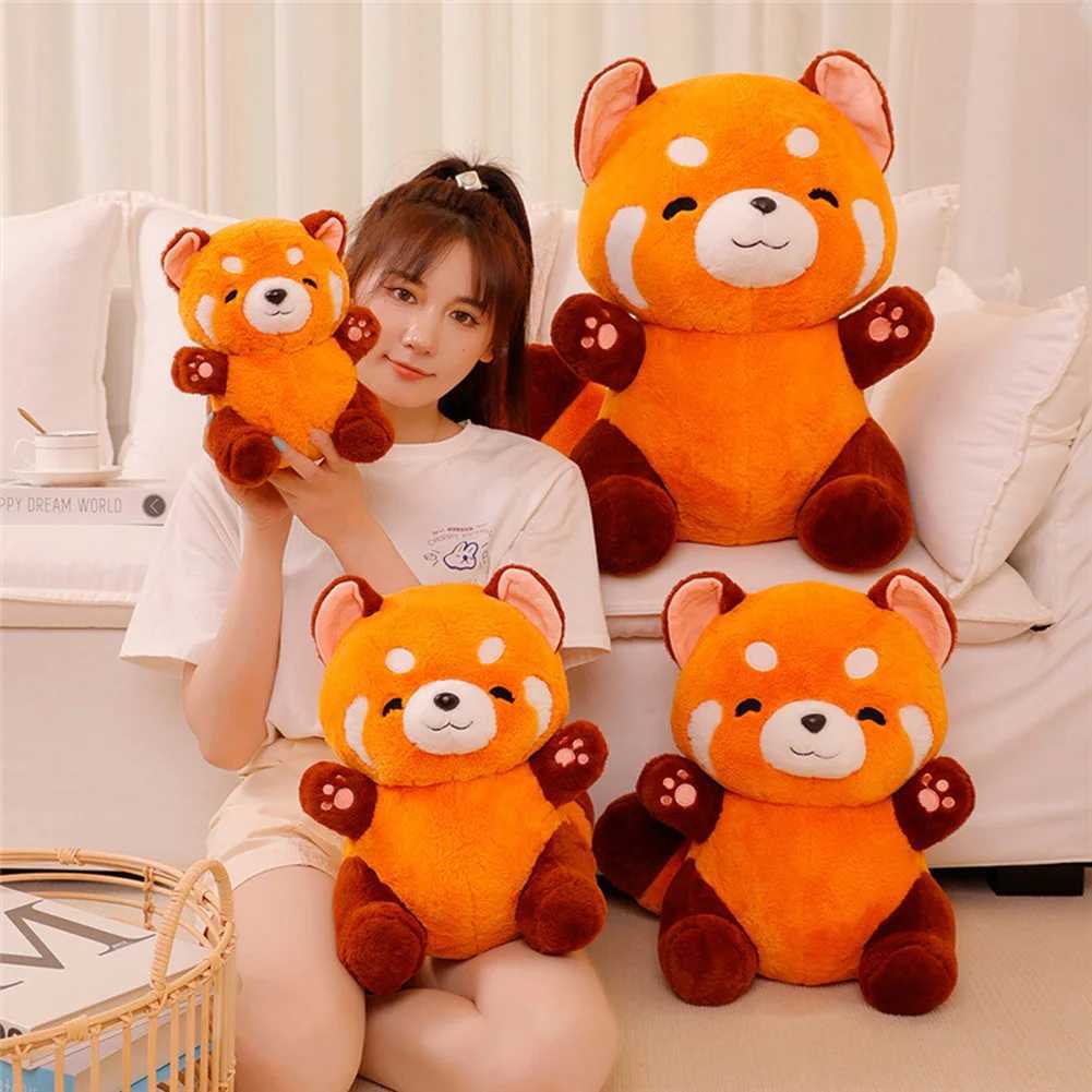 Cute Red Panda Plush Toys Soft Stuffed Raccoon Plush Toy Cartoon Animal Plushies For Wedding Birthday Gift DecorationM240801