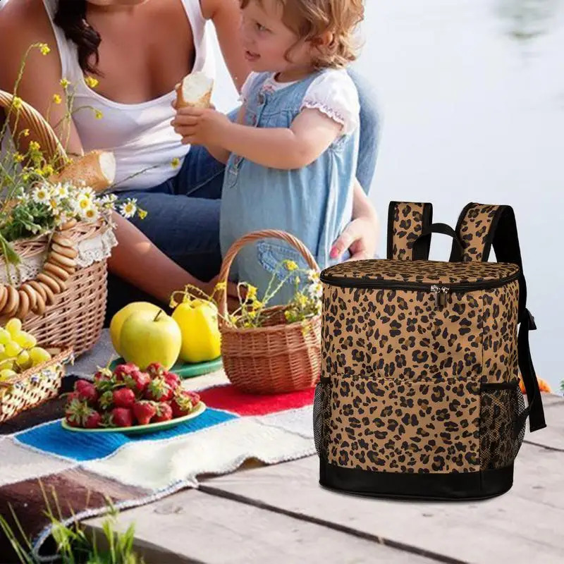 Cooler Backpack Leak Proof Thermal Bag Backpack Coolers Large Capacity Lunch Backpack 16 Can Thermal Bag Insulation Cooler Keeps 240819