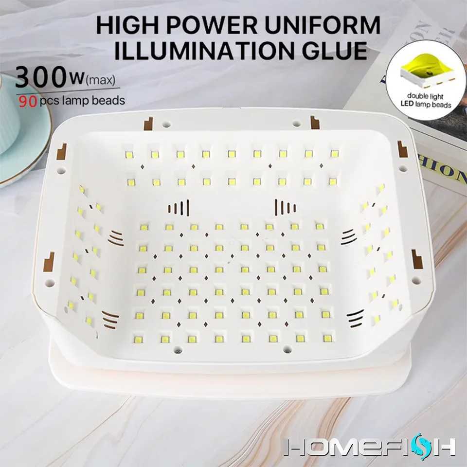 380W Professlonal Nall Dryer 90 Leds Nall Dryer UV Lamp for Curlng All Gel Nall Pollsh Motlon Senslng Manlcure PedlcureCL2400806