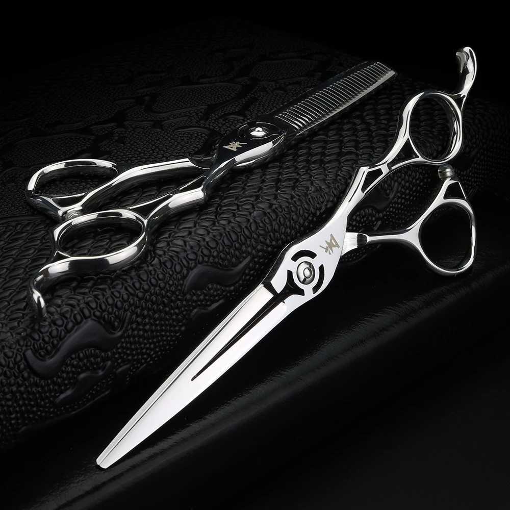 New Arrival Xuanfeng 6-inch hollow handle scissors barber scissors and 440C steel thin scissors Z241213