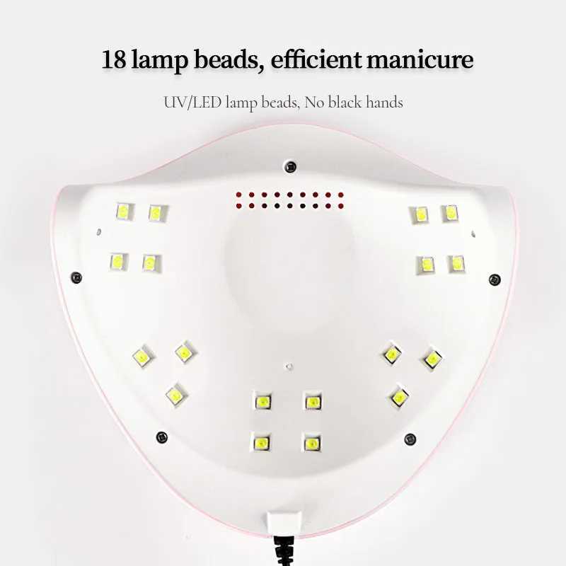 LULAA Attention-Grabbing Nail Dryer Machine Home Use Nail Lamp For Drying Curing Nails Varnish With 18pcs Beads UV LED LampCL2400806