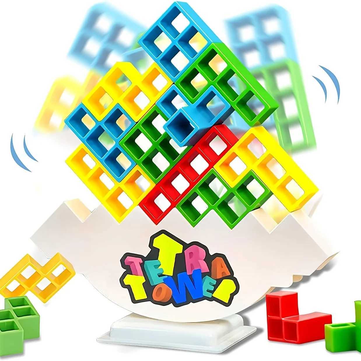 3D Tetra Tower Balance Stacking Toys Building Blocks Board Game for Kids Adult Perfect Family Game Party Team Building Games Toy Y240731