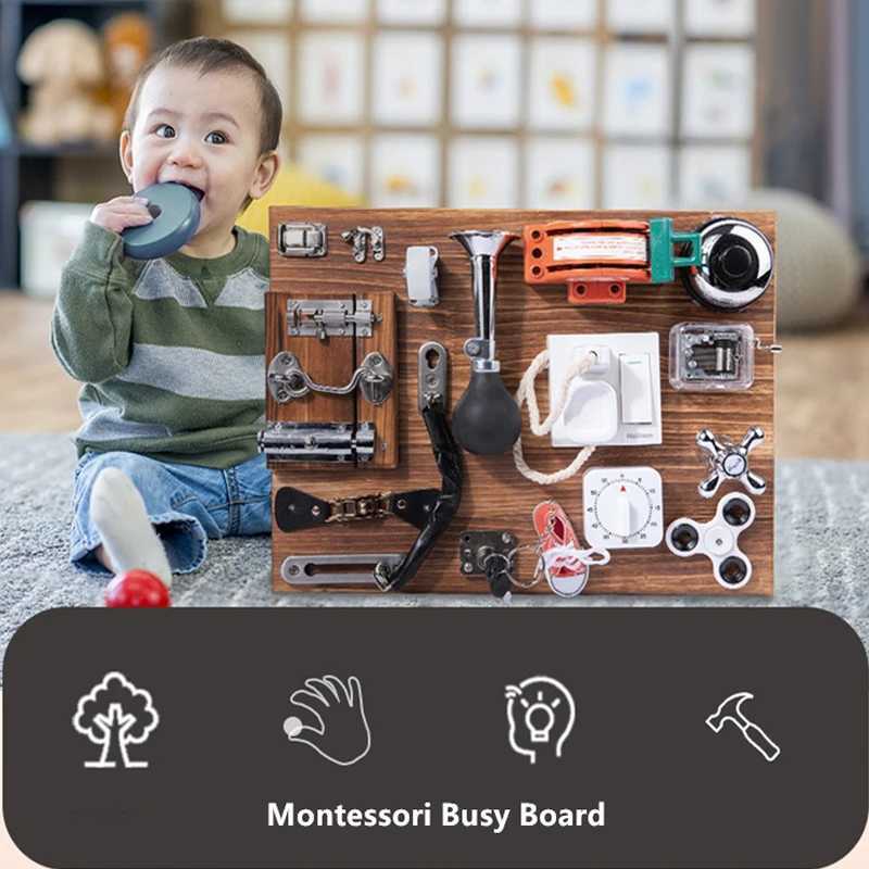 Children Busy Board Montessori Toy DIY Accessories Lock Latch Door Sensory Cognition Toy Preschool Early Education Teaching Aids Y240801
