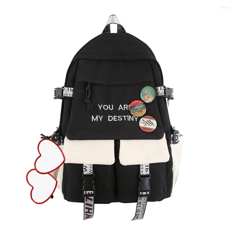 designer 2025S new model School Bags Girl Cute Laptop Backpack Women Bag Fashion Kawaii Ladies Haruku Travel College Student Backpacks Cool Female