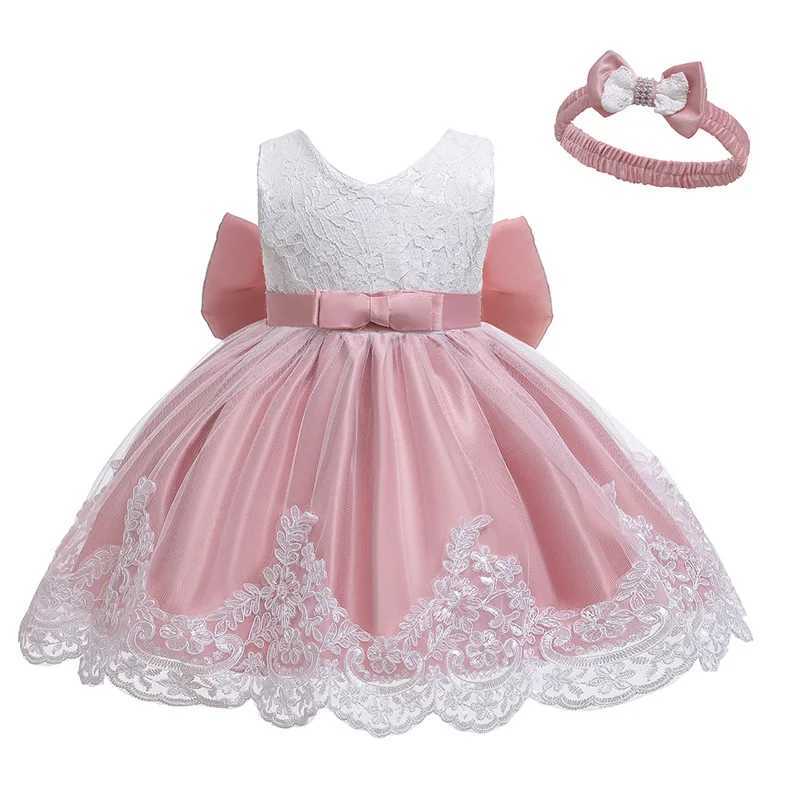 LZH Baby Girls Dress Newborn Clothes Princess Dress+Headwear For Toddler 1st Year Birthday Wedding Christening Infant Party Gown X250203