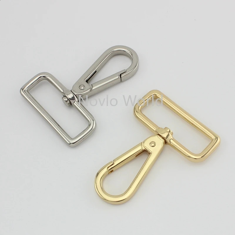 Nolvo World 520100pcs 6 colors 6138mm 112 leather belt strap bag buckles metal clasps15 swivel clasp clip for 240731