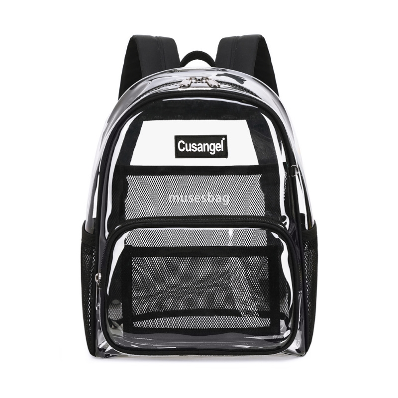 New transparent backpack ladies Amazon fashion Jelly backpack Environmental protection TPU simple student bag