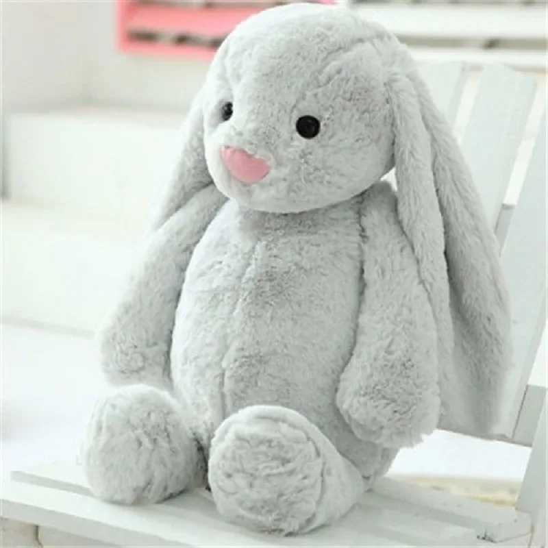 Kawaii Bunny Plush Toys Soft Stuffed Animals Long Ear Rabbit Sleeping Cute Cartoon Plush Toy Dolls Children Birthday Toys Gift Y240801