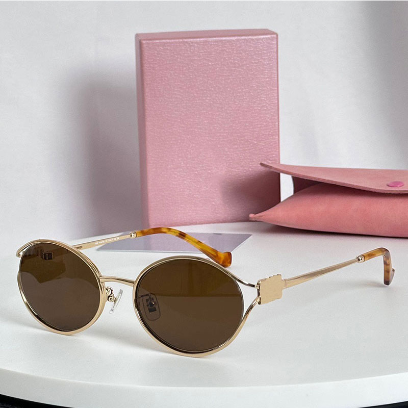 Designer Outdoor Sunglasses Women Pilot Leisure Square Metal Frame Holiday Travel Lady Sunglasses box 52ZS