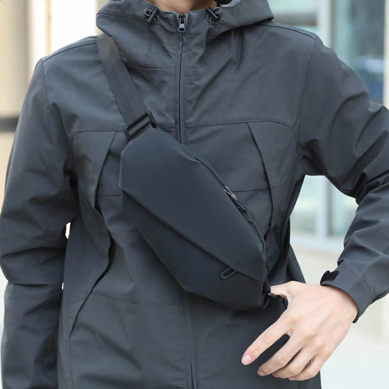 Men Minimalist Outdoor Sports Running Jogging Waist Bag Man Waterproof Fanny Pack Stylish Cross Body Belt Bag Waist Bag for Men 250425