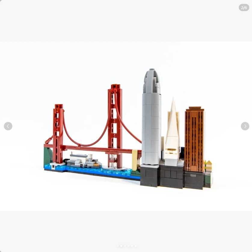 MOC DIY 21043 San Francisco Architecture Building Blocks Model Fit Toys for Children Christmas Gifts Y240731