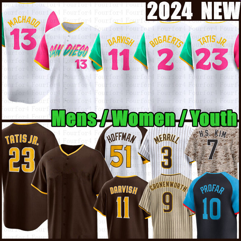 23 Fernando Tatis Jr. Baseball Jersey Manny hado Xander Bogaerts City Connect Yu Darvish Jurickson Profar Ha-Seong Kim Joe Musgrove Jackson Merrill Padres Cease
