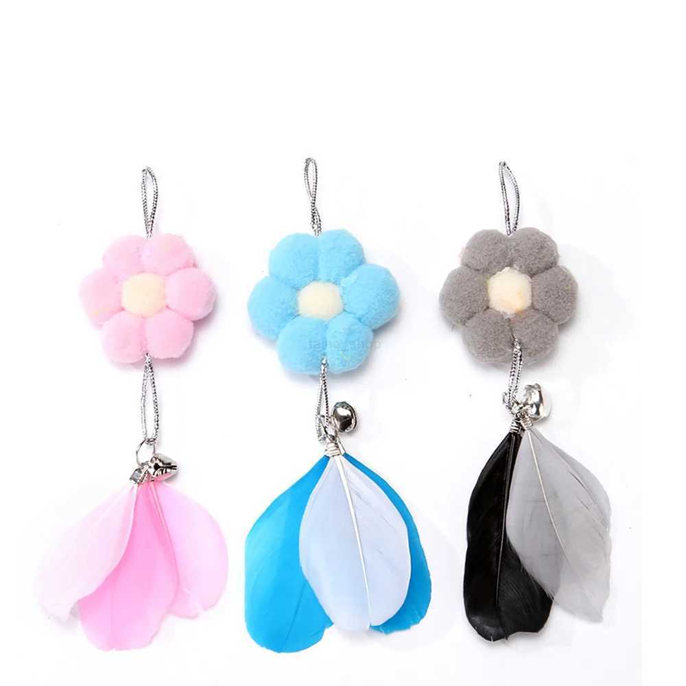 10pcs Cat Wand Toy Refills Cat Feather Toys Accessories for Cat Fishing Pole Assorted Teaser Refills with Bell for Indoor KittenXJ240801