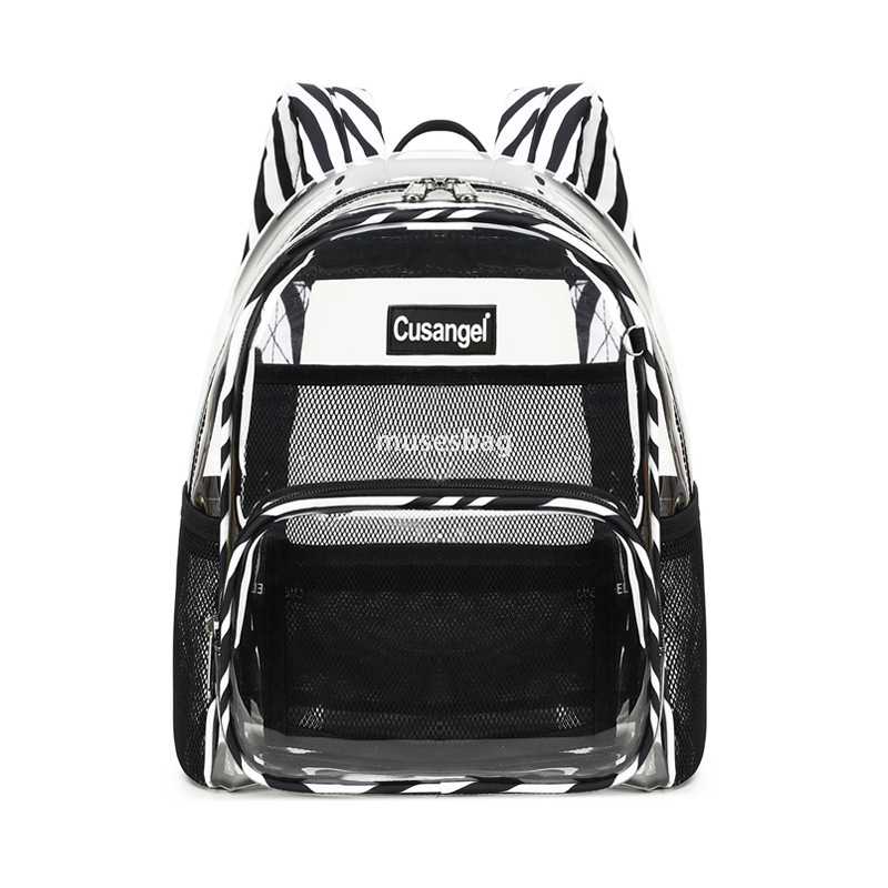 New transparent backpack ladies Amazon fashion Jelly backpack Environmental protection TPU simple student bag