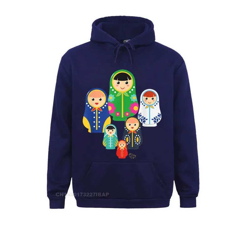 Matryoshka Russian Nesting Dolls Russia Hooded Pullover Printed On Long Sleeve Hoodies Men Sweatshirts Classic Sportswears NewM240730