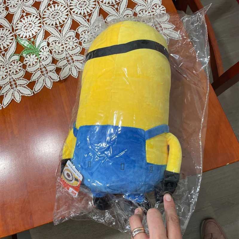 Cute Minions Movie Characters Yellow Plush Toys Bob Stuart In Jeans Soft Dolls Toys Hobbies Christmas Birthday Gift 1pcs Y240801
