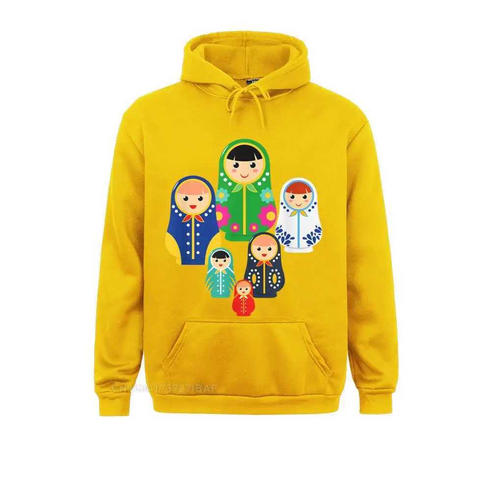 Matryoshka Russian Nesting Dolls Russia Hooded Pullover Printed On Long Sleeve Hoodies Men Sweatshirts Classic Sportswears NewM240730