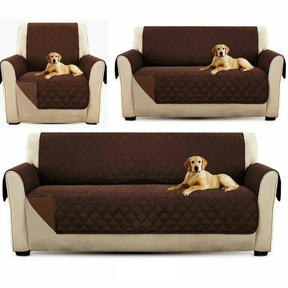 Waterproof Sofa Cover Quilted Anti-wear Couch Cover for Dog Pet Kids Recliner Armchair Furniture Slipcovers 1/2/3 Seater Protect 240801