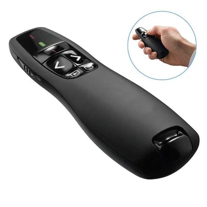 JSHFEI 5mw Wireless Presenter Red Laser Pointer R400 2.4Ghz USB PPT Remote Control for Powerpoint Presentation B240801