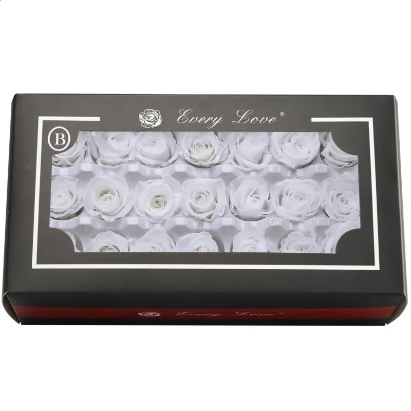 21pcs Grade B 23CM Natural Preserved Mini Roses Heads Beauty and the BeastForever Rose for WeddingPartyDIY Gift 240731