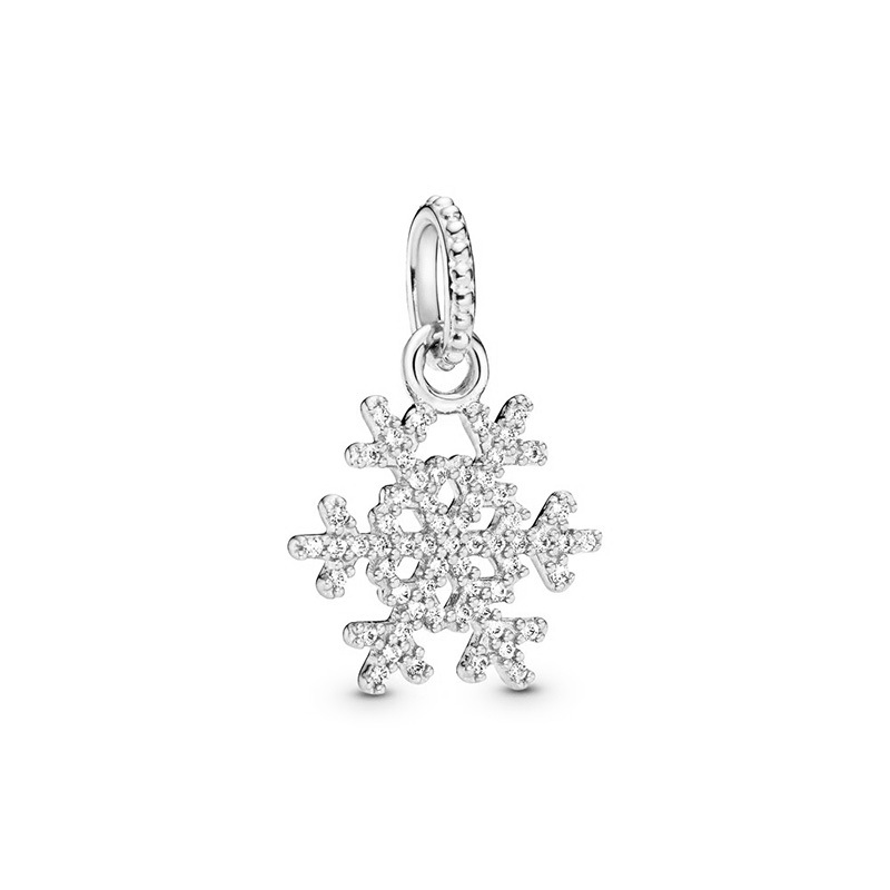 Christmas Snow Pendants For Bangle 925 Sterling Silver Beads Fit S925 Snake Charms Bracelet Women Jewelry Making