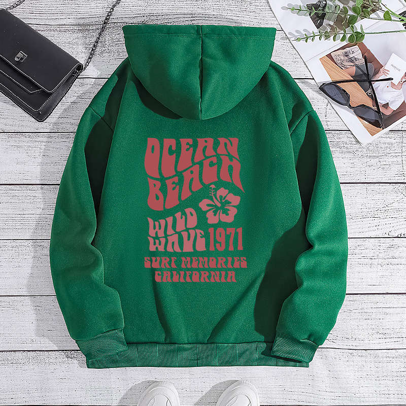 New autumn winter with fashionable lettering printed hooded back collar and plush hoodie for women F8..1#29