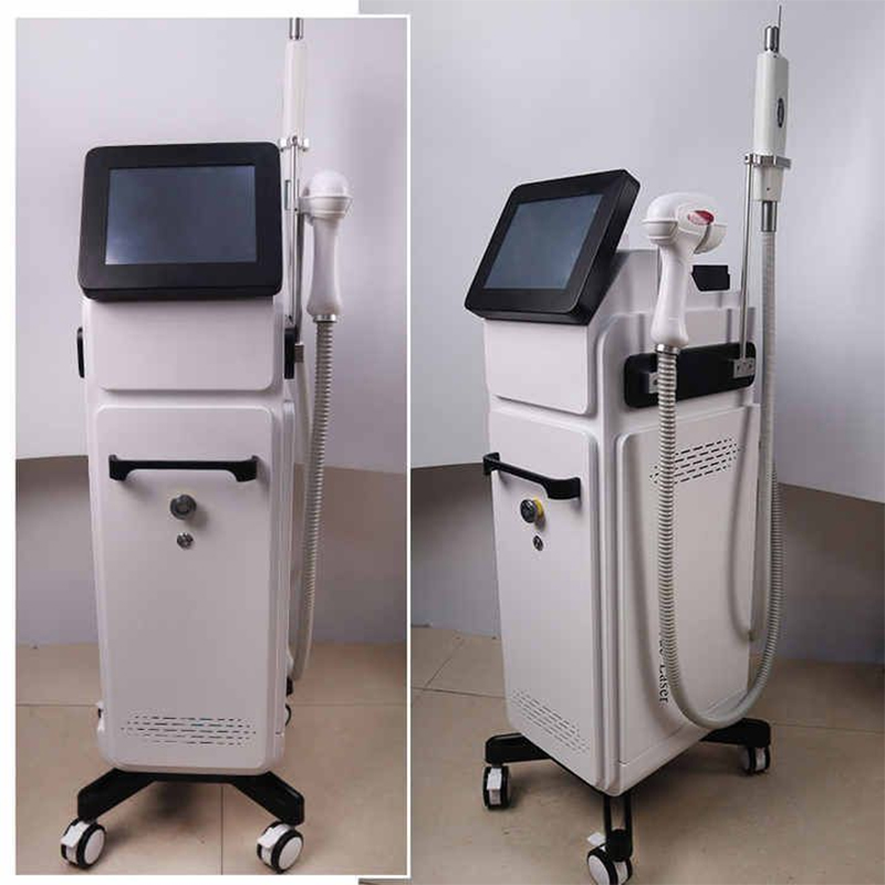 Multi-functional 2 in 1 Nd Yag Laser Tattoo Removal Diode Laser Hair Removal Machine Picosecond Skin Rejuvenation Whiten Acne Treatment 3 Wavelength