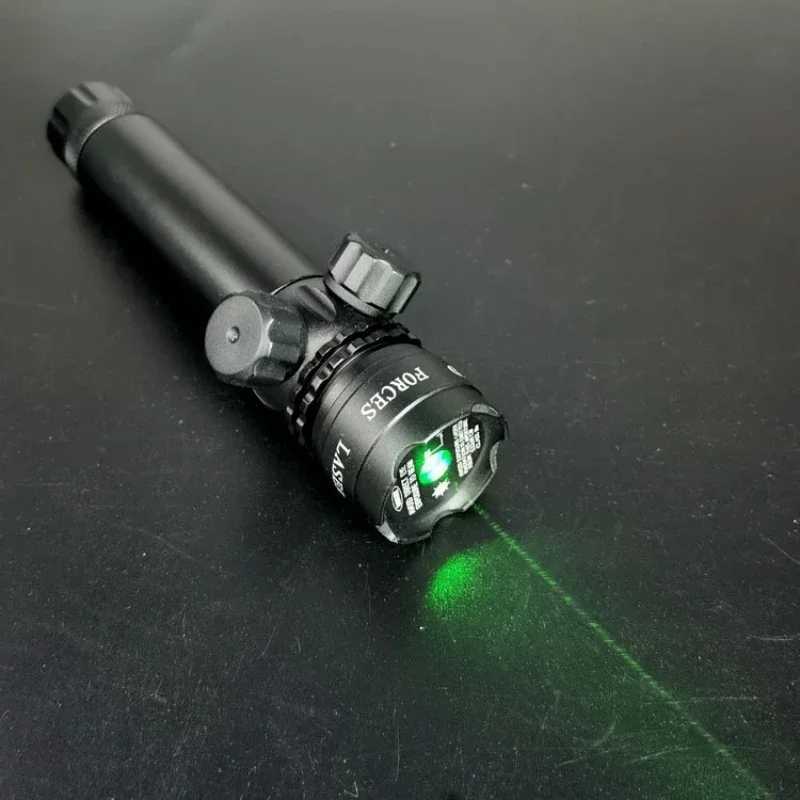 New Hunting High Powerful Green Sight Laser Locator Adjustable Focus Lazer Pen Flashlight Outdoor Tactical Shooting Tools B240801