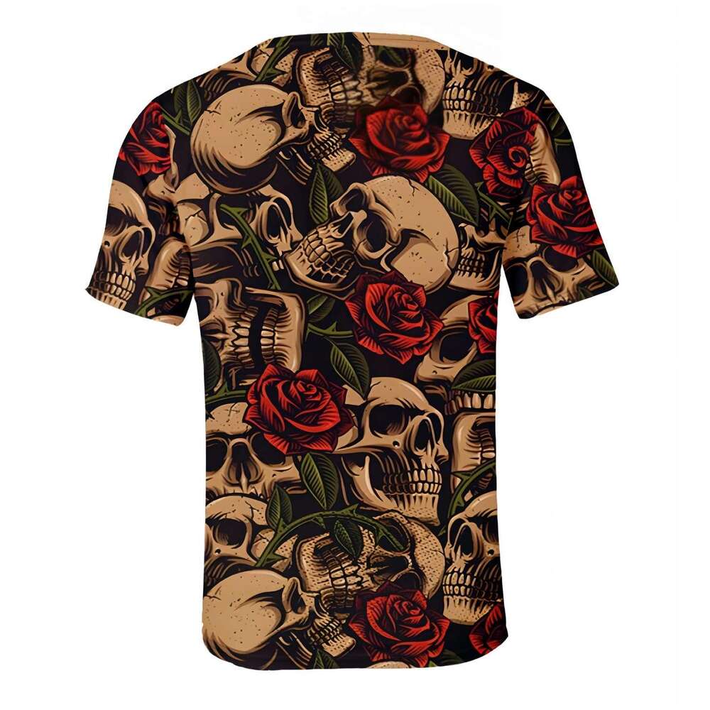 Halloween T shirt Mens Skull Graphic Tees for Men Casual 3D Print Short Sleeve T-Shirt shirts tshirt graphic tee Casual tops summer clothes Short slee