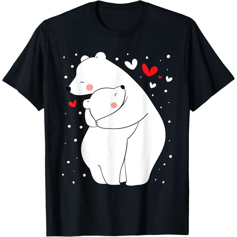 T shirt Mens Mama And Baby Polar Bear - Zookeeper Wildlife Nature Lover T-Shirt shirts tshirt graphic tee Casual tops summer clothes Short sleeve Free
