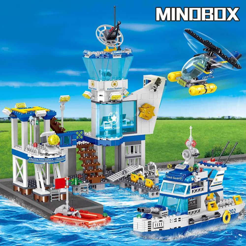 Police Station Building Blocks Set with Helicopter, Search & Speed Boat STEM Toys for Boys Girls Ages 6 and Up - 2024 Edition (Y240731) dh3628137