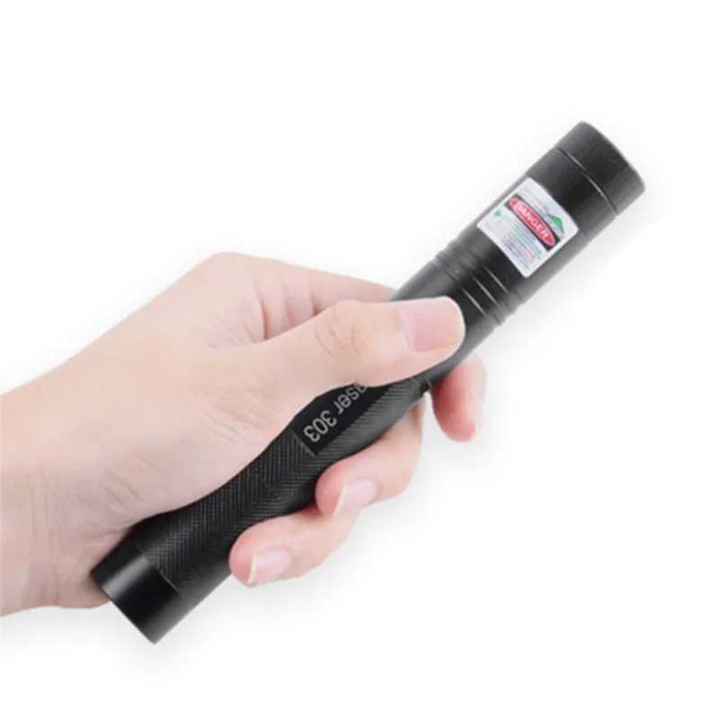 Tactical 303 Green Laser Pen Hunting Sight Laser With 18650 Battery Charger For Travel Outdoor Camping Hiking Torch Flashlight B240801