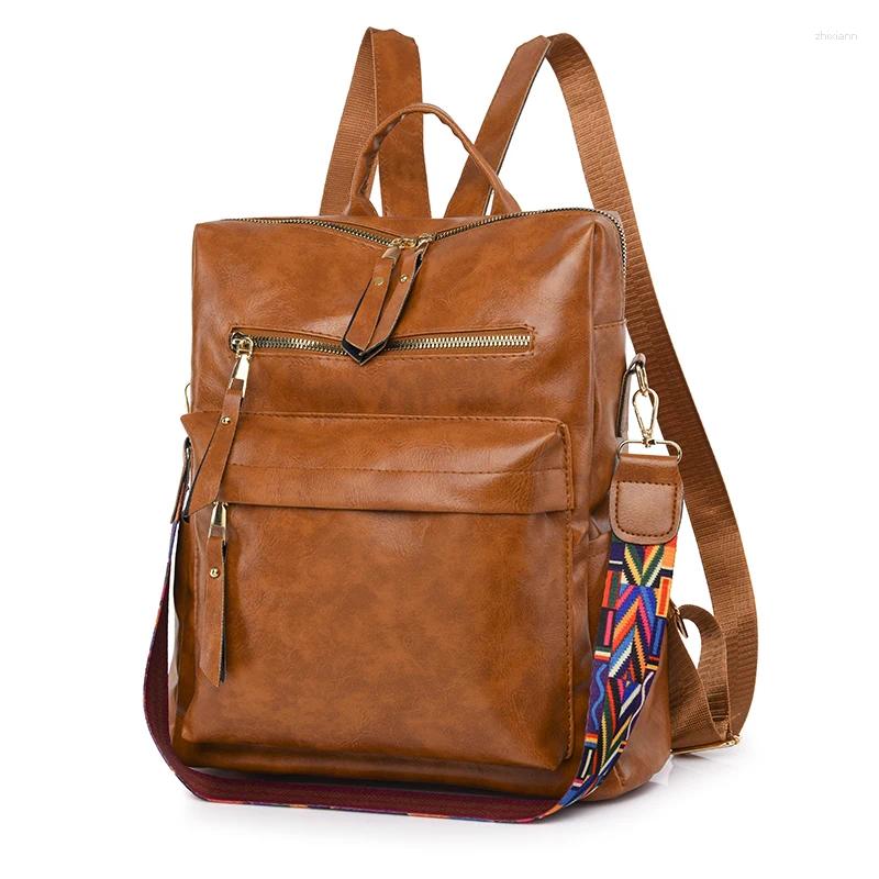 Leather Backpacks Women hot - Shoulder Bag for School & Teen Girls