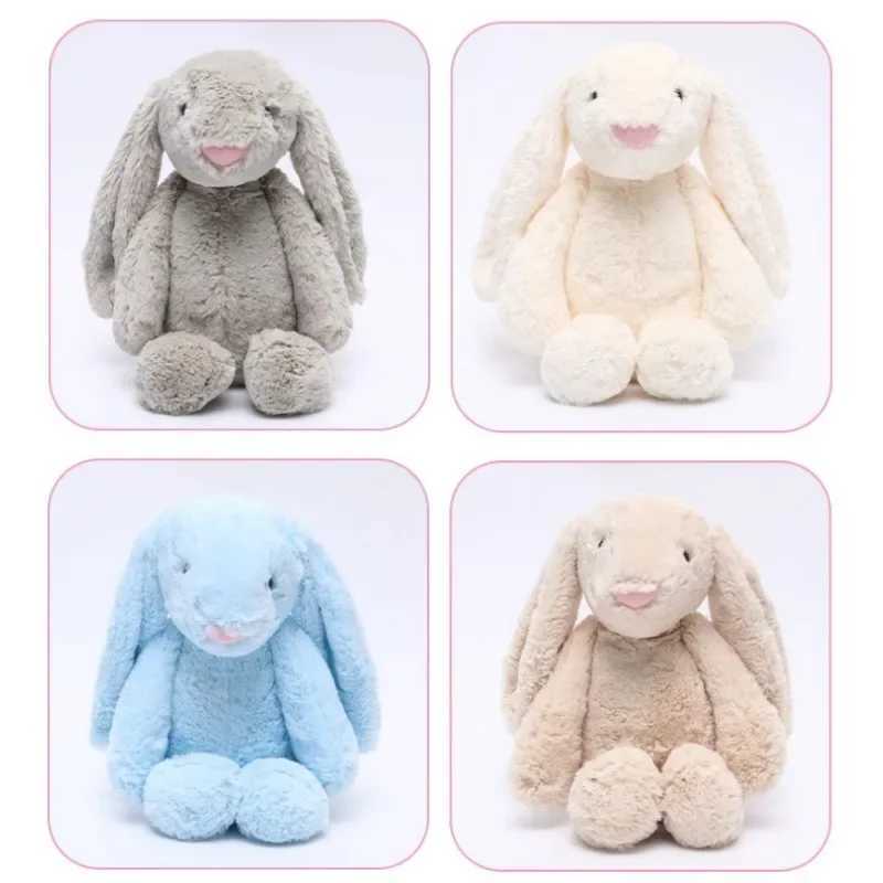 Kawaii Bunny Plush Toys Soft Stuffed Animals Long Ear Rabbit Sleeping Cute Cartoon Plush Toy Dolls Children Birthday Toys Gift Y240801