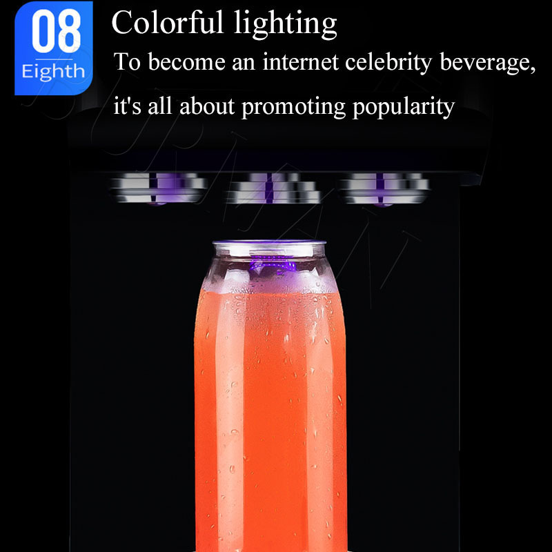 Commercial Automatic Tin Can Sealing Machine Soda Sealer Cup Body Rotation Aluminum Beer Bottles Pet Jar Cans Seamers
