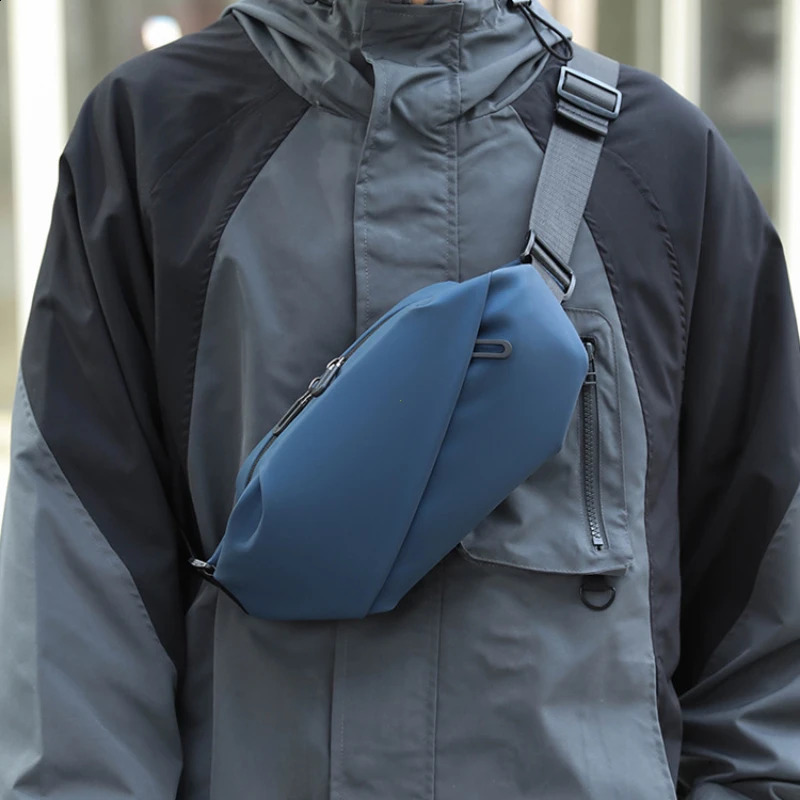 Men Minimalist Outdoor Sports Running Jogging Waist Bag Man Waterproof Fanny Pack Stylish Cross Body Belt Bag Waist Bag for Men 250425