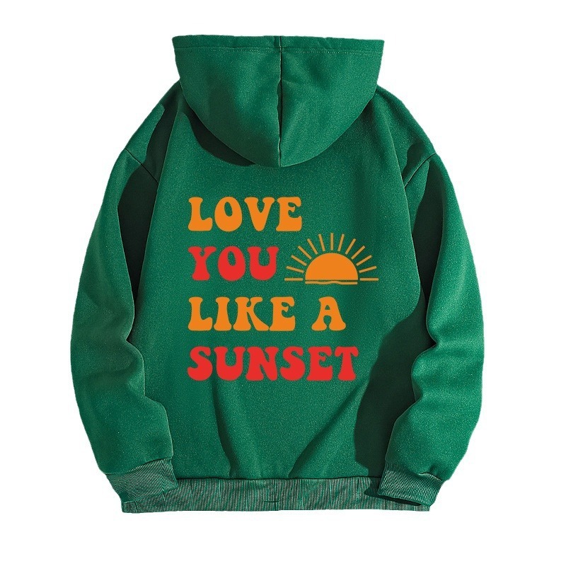 New autumn winter with fashionable lettering printed hooded back collar and plush hoodie for women F8.1#25