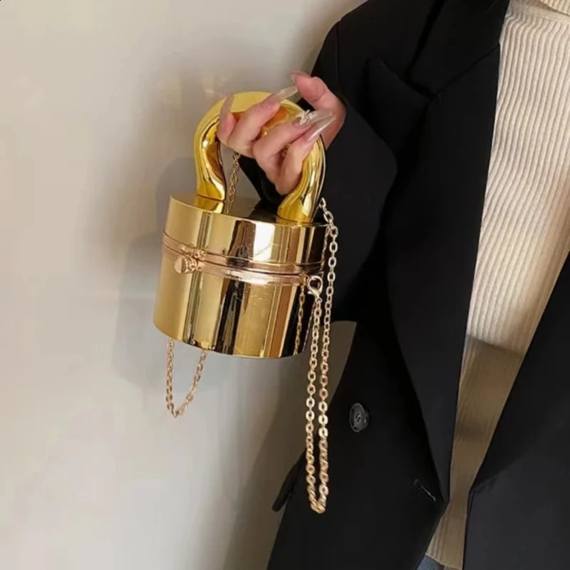 Foreign Style Bright Noodle Handbag Acrylic Texture Metal Oneshoulder Bag Senior Sense Oblique Small Square 240731